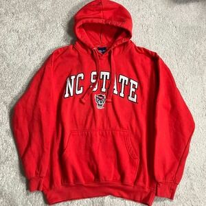 NC State Wolfpack Hoodie Red Mens XL NCAA Sweatshirt Old Varsity Brand